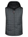 Heren Bodywarmer Daiber Knitted Hybrid Grijs-Anthracite